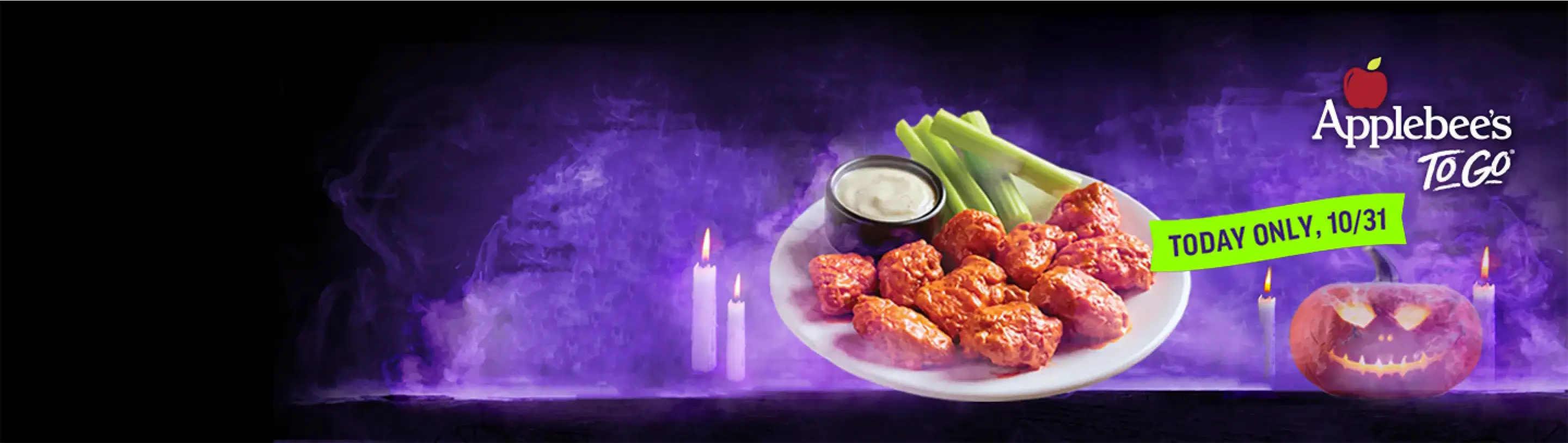 Image of Applebee's Halloween Wings Deal - Get Free Boneless Wings at Applebee’s with a $40 Online Order!