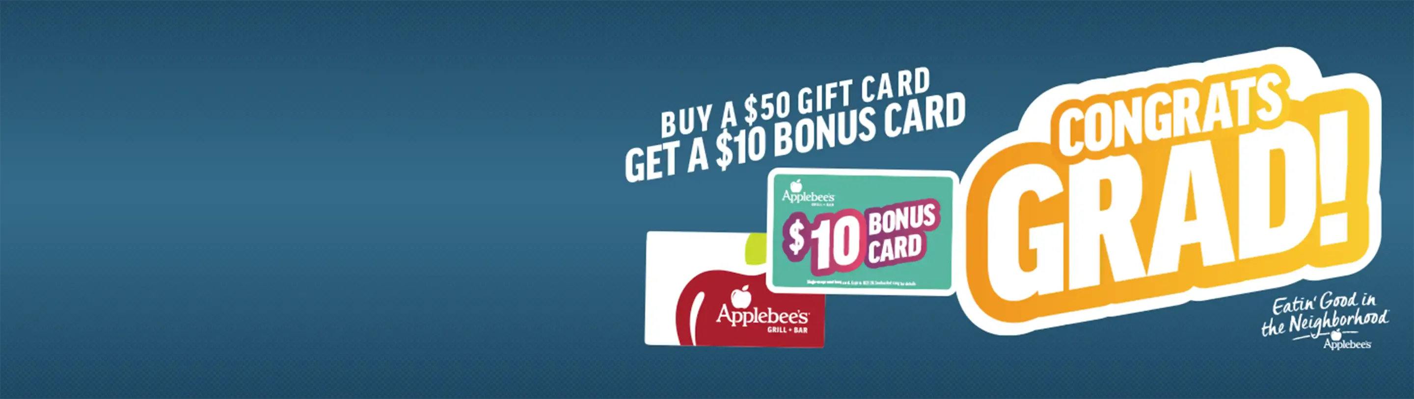 Image of Class of 2026 Graduation Gift Cards at Applebee’s® – $10 Bonus Gift Card