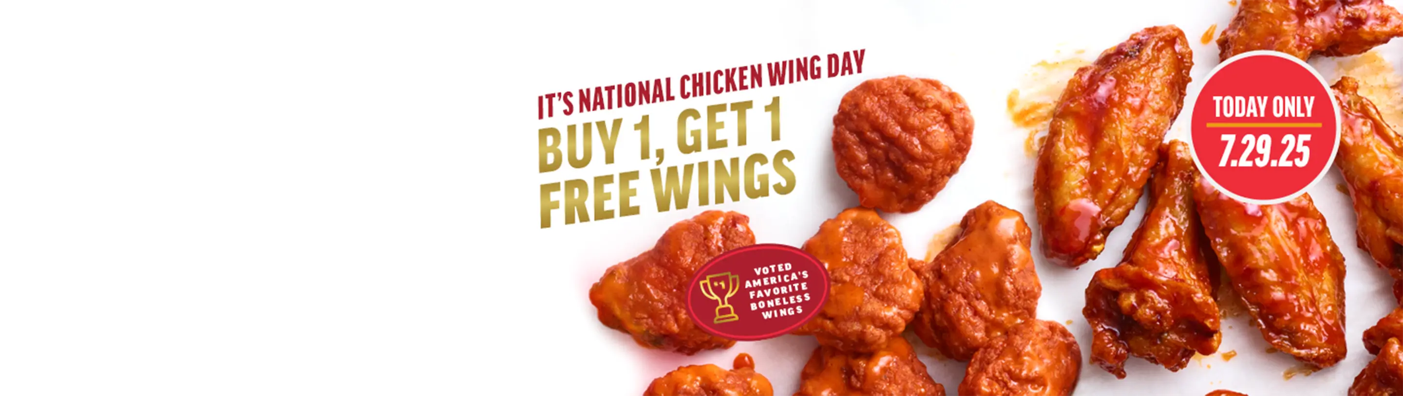 Image of National Chicken Wing Day Deals Near You - Applebee's BOGO Wings!